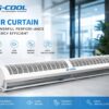 G-COOL CROSS FLOW AIR CURTAIN WHITE