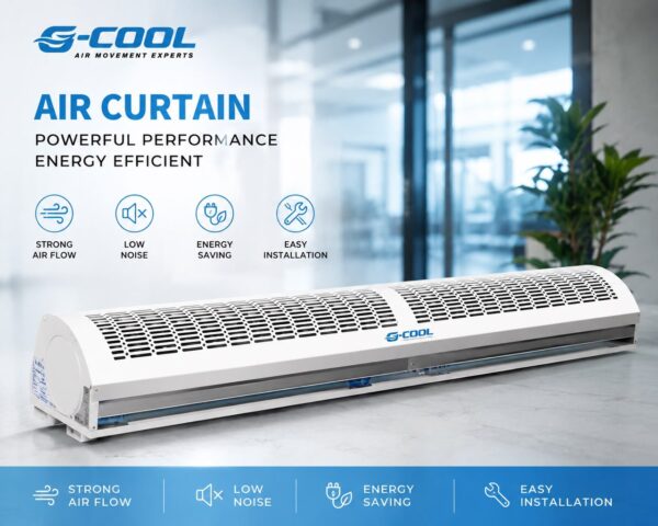 G-COOL CROSS FLOW AIR CURTAIN WHITE